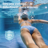 Swimming Pool Current Machine for Above Ground Pools, Swim in Place Trainer - 1-9 Grade Adjustable Current Swim Jet for Outdoor Swimming Pool Exercise, Fitness & Family Fun