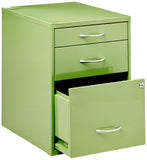 Home Furnishings HPB Heavy Duty 3-Drawer Metal File Cabinet for Standard Files and Office Supplies