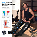 KNQZE Air Compression Recovery System, Foot and Full Leg Recovery Boots with Dynamic Pressure for Fast Therapy, Professional Device for Circulation and Pain Relief