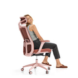Desktronic Ergonomic Office Chair — Adjustable Desk Chair with Lumbar Support, Headrest, Armrests, Breathable Mesh Back, Height Adjustment, Comfortable Home Office Chair for Long Hours