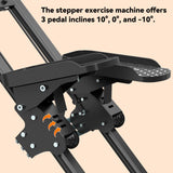 Stair Stepper for Home,Stair Climber Foldable,Large Pedal Vertical Climber Machine for Full-Body Workout,Steppers for Exercise at Home with 300LBS Loading Capacity (Black-MK)