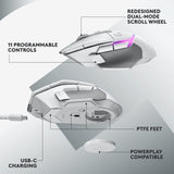 Logitech G502 X Plus Wireless RGB Gaming Mouse - White