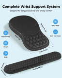 PVIPCZ Ergonomic Wrist Support Set for Keyboard and Mouse, Sloped Mouse Pad