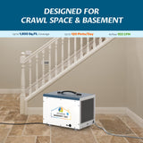 Dehumidifiers with Pump and Drain Hose for Crawlspace, Basement, 120 PPD Energy Star Crawl Space Dehumidifier ARGENDON