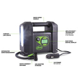 Slime 40047 Tire Inflator, Portable Car Air Compressor, Rugged, Inflate Right Automatic Shut Off Slime