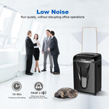 P-5 Paper Shredder, 9 Sheets High-Security Micro-Cut Shredder, 2.4m/min High-Speed Shredding, 5.8 Gallon Bin