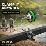LZXUNG Fishing Line Spooler, Portable Reel Spooling Station for Spinning & Baitcasting Reels, Adjustable Winder Fits Multiple Spool Sizes, Tangle-Free Fishing Essentials