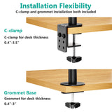 Laptop Tray Desk Mount for 1 Laptop Notebook up to 17 inch, Fully Adjustable, 22 lbs Capacity WALI