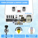 Tankless Water Heater, VANSTON Propane Water Heater Outdoor, 1.45GPM Portable Water Heaters, Instant Hot Water Heaters, Overheat Protection, Easy Installation, Lightweight with Handle for RV, Camping