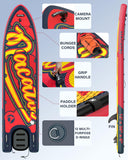 NACATIN Inflatable Stand Up Paddle Board - Premium SUP Board with Dog Ramp Kit,Complete SUP Set Paddle Boards for Adults with Single/Double Paddle, Backpack, Suitable for Paddle Boarding with Dog