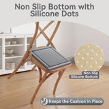 Dining Chair Cushions Set of 4, Woven & Memory Foam Kitchen Chair Pads