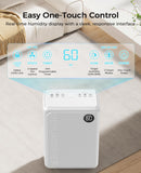 PLUSCENT 32 Pint Dehumidifier for Basement, 2500 sq.ft Dehumidifiers for Home with Drain Hose, 3 Modes, Auto Defrost, 24H Timer, Quiet Smart Humidity Control for Large Room, Bedroom, Bathroom, RV