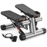 SPORTSROYALS Twist Stepper/Mini Stepper,Steppers for Exercise at Home,Stair Stepper with Resistance Bands for Full Body Workout, 660lbs Weight Capacity
