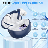 Wireless Earbuds, Bluetooth 5.4 Headphones HIFI Stereo/Crystal clear, Blue