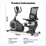 MERACH Recumbent Exercise Bikes for Home Light Commercial High-end