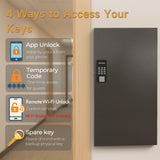 120 Key Lock Box Smart Key Organier Cabinet with Keypad & App for Office