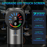 TOLOCO Massage Gun, Deep Tissue Back Massage for Athletes for Pain Relief, Percussion Massager with 10 Massages Heads & Silent Brushless Motor, Valentines Day Gifts for Him Her, Grey