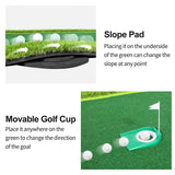 Luricaa Golf Putting Green Mat for Indoor Outdoor, Professional Golf Training Mat Aids for Professional Practice (5×12ft G)