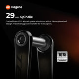 Magene TEO P515 Cycling Power Meter Crankset, Carbon 110BCD for Road Bikes, ±1% Accuracy, 425g Lightweight, 380H Rechargeable Battery, Dual ANT+/Bluetooth, IPX7 Waterproof