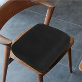 Office Chair Seat Cushion 18.1x16x6 Inch with Handle, Non Slip Black Pad