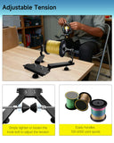 Fishing Line Spooler for Large Spools, Commercial Fishing Line Spooler Reel Winder Spooling with Adjustable Tension, Foldable and Portable, Fit for Filler and Bulk Spools, Fishing Gears Gifts for Men