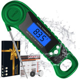 AMMZO Digital Meat Thermometer for Grilling, Candy Thermometer Instant Read Food Thermometer Waterproof with Backlight (Green)