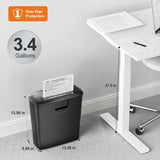 8 Sheet Strip Cut S120-C Paper Shredder for Home Office Use & 24 Pack Lubricant Sheets bonsaii