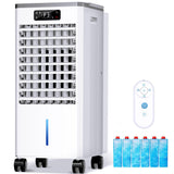 WICOLO Evaporative Air Cooler, Windowless Portable Air Conditioners Fan w/3 Modes & 3 Speeds, 12H Timer for Smart Auto-off, 2-Gal Tank for 20H Cooling,16FT Remote,No Hose Needed,46db Swamp Cooler