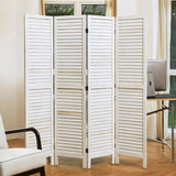 Room Dividers and Folding Privacy Screens, Wood Louvered Separators Divider Wall for Home Office