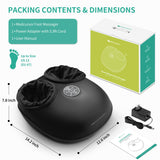 Medcursor Foot Massager with Heat - 2026 Upgraded Shiatsu Deep Kneading Machine, Multi Air Compression Intensity, Smart APP Mobile Remote Control, Feet Massage for Home and Office Use