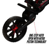 Bag Boy Nitron 3 Wheel Golf Push Cart, Easy 1 Step Open and Fold, Scorecard Console, Beverage Holder Bag Boy