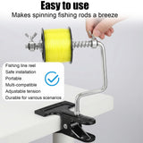 Fishing Line Spooler, Portable Fishing Reel Spooler Adjustable Tangle-Free Line Winder Spooling Station for Spinning & Baitcasting Reels