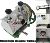 IntXanth Manual Sugar Cane Juicer Machine, Commercial Sugarcane Juicer, 110-330 lb/h Output Sugar Cane Press Juicer Machine, Sugar Cane Juicer Extractor Squeezer with Large Crank