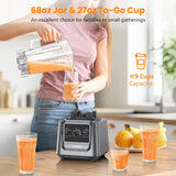 LAMPICK Blenders for Kitchen, 2000W Blender for Smoothies 35000 RPM Professional Grade High-Speed Smothie Blender
