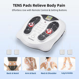 FIT KING Neuropathy Pain Relief for Feet Massager, EMS Foot Massager for Neuropathy with TENS Pads, Foot Circulation Stimulator for Plantar Fasciitis, Diabetes Feet Pain Relief