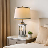 G-SAFAVA 24" Table Lamps for Living Room Bedroom Modern Metal Bedside Lamps Set of 2 Nightstand Lamp for Night Stands 3 Way Dimmable Touch Lamp with USB C+A Ports and 2 Light Sources, 4 Bulbs Includes