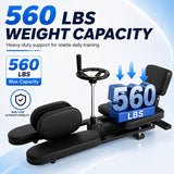 39"x15"x16.5" Split Leg Stretcher, 240° Adjustable Flexibility Trainer, Foldable Leg Stretch Machine, EPP Memory Foam, Carbon Steel Frame, 560lbs Capacity, Splits Yoga Ballet Home Training