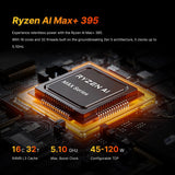 BOSGAME M5 AI Mini PC, AMD Ryzen AI Max+ 395 128GB LPDDR5X 8000MT/S