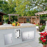 Atatod Outdoor Kitchen Paper Towel Holder Drawers,17" W x 11.25" H x 8.75" D Stainless Steel BBQ Drawer Works with Your Grilling or Prep Zones for Easy & Quick Clean up