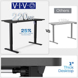 VIVO Electric 60 x 30 in Standing Desk, Memory Height Adjustment, 1B Series, Holds 220 lbs