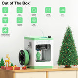 3D Printers with WiFi Cloud Printing, Huge Library, Fully Assembled, Mini 3D Printer for Beginners and Kids with Auto Leveling