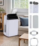 PioneerWorks 14000 BTU Portable Air Conditioner, 3-in-1 AC Unit with Dehumidifier & Fan, Cools Up to 750 Sq.Ft, Remote Control, 24H Timer & Low Noise Design, Black