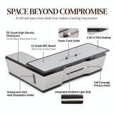 HHEvergreenEnsemble Executive Desk with Desktop,Arc-Shaped Design (78.74)