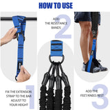 260lbs, Heavy Pull Up Bands Resistance Bands for Pull Ups Working Out with Feet Rest, Pull Up Bar Bands Assistance Bands Strength Training Workout Equipment, Height Adjustable