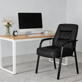 OLIXIS Office Waiting Room Guest Chair Set of 2, 500lbs, Faux Leather