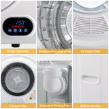 Portable Clothes Dryer, Front Load Electric Dryers Machine Bonnlo