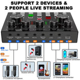 Podcast Equipment Bundle for 2, V8s Voice Changer with BM-800 Podcast Microphone Bundle - Studio Condenser Microphone Perfect for Podcasting, Recording, Singing, Streaming and Gaming sktome