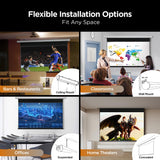 NothingProjector Projector Screen ALR, 100 inch Motorized Drop Down, Ambient Ceiling Light Rejecting, 4K UHD, Pull Down with Remote, Ultra Short Throw Projection, Wall Mount, Home Theater NothPJ