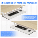 XINLEI Keyboard Tray Under Desk Large C-Clamp 25.6" x 11.8" Board