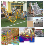 Kids Cargo Climbing Net - 1x9m Outdoor Safety Netting for Playgrounds, Swing Sets, Rock Structures - Durable 6mm Rope Ladder for Safe Climbing & Play